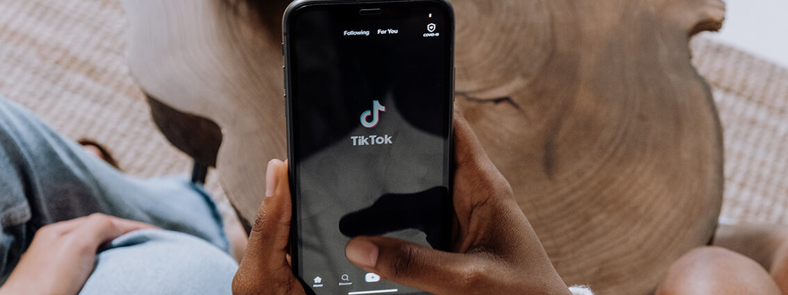 Photograph of An Iphone Focussed on The TikTok App